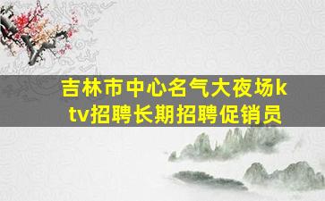 吉林市中心名气大夜场ktv招聘长期招聘促销员